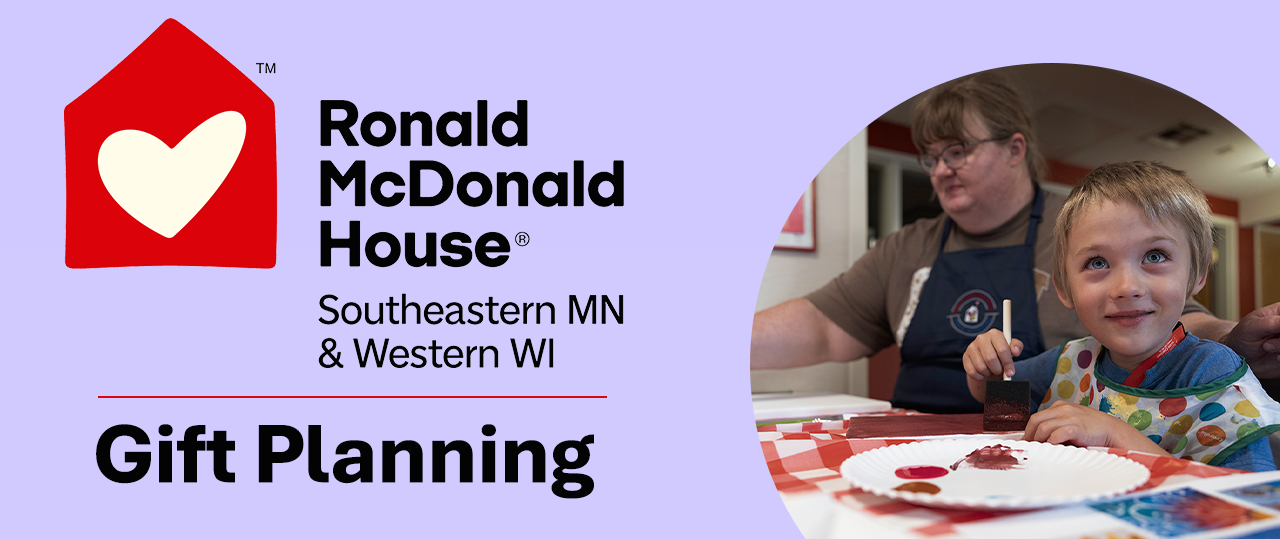 Ronald McDonald House Southeastern MN & Western WI enewsletter header graphic